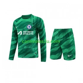 Camisolas de futebol Chelsea Guarda Redes Criança Equipamento 3ª 2023/24 Manga Comprida